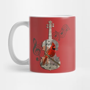 Red Cardinal Bird Natures Music Mug